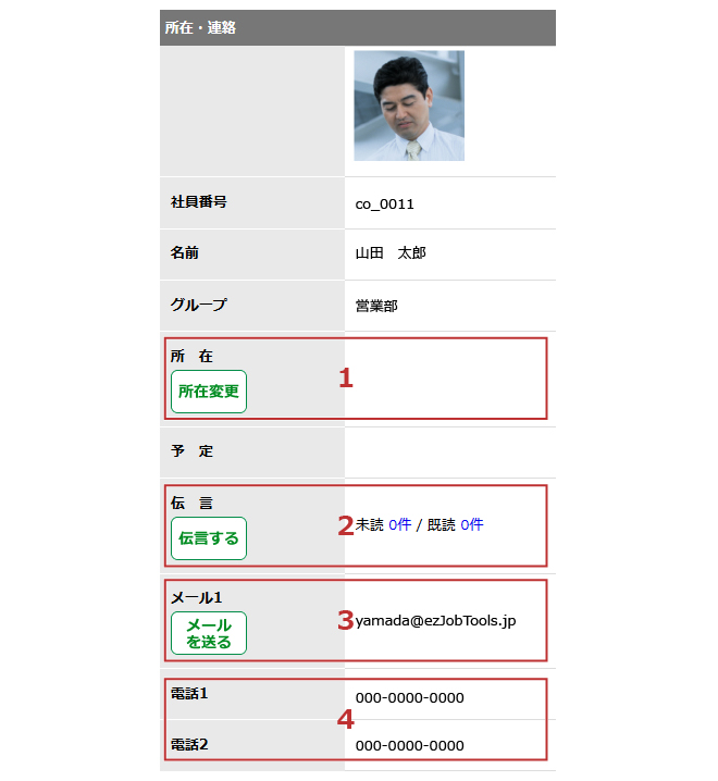 伝言所在