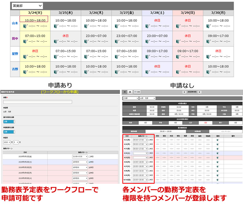 予定表